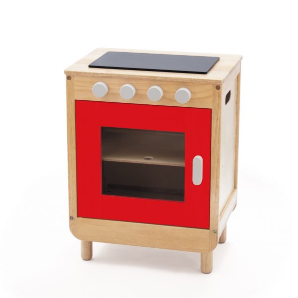 Basic Red Curvy Wooden Cooker 1