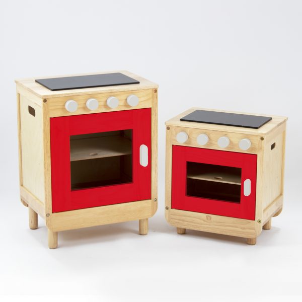 Basic Red Curvy Wooden Cooker 3